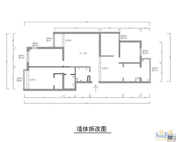 万城华府-四居室-180平米-普通住宅装修设计