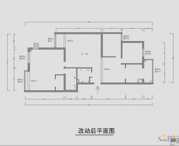 万城华府-四居室-180平米-普通住宅装修设计