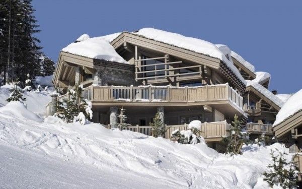 雪景享受 阿尔卑斯山滑雪小屋效果图