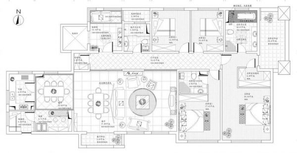 西山华府-四居室-169平米-装修设计