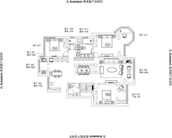 金科王府-三居室-160平米-装修设计
