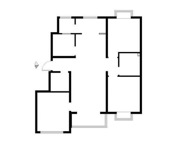 北桃园-三居室-132平米-装修设计