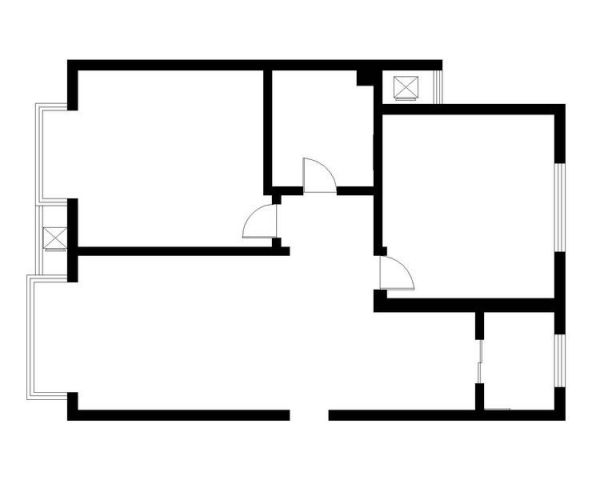 瑞海家园-二居室-85平米-装修设计