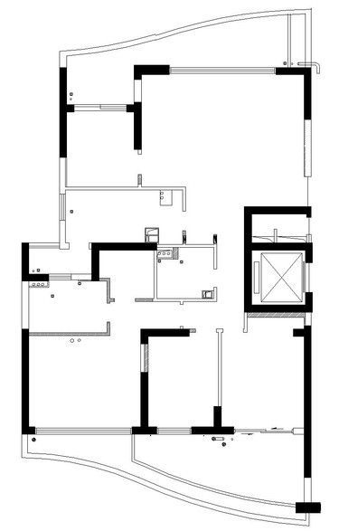 远洋东方公馆-四居室-205平米-装修设计