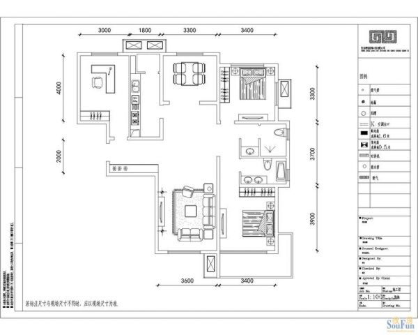 北京城建·红木林-二居室-109平米-装修设计