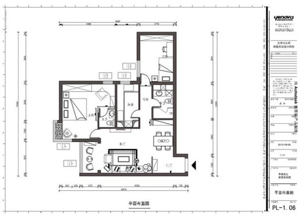 北苑家园望春园-三居室-98平米-装修设计