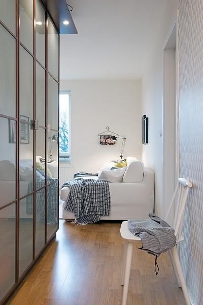 白色北欧风格 瑞典小巧公寓效果图