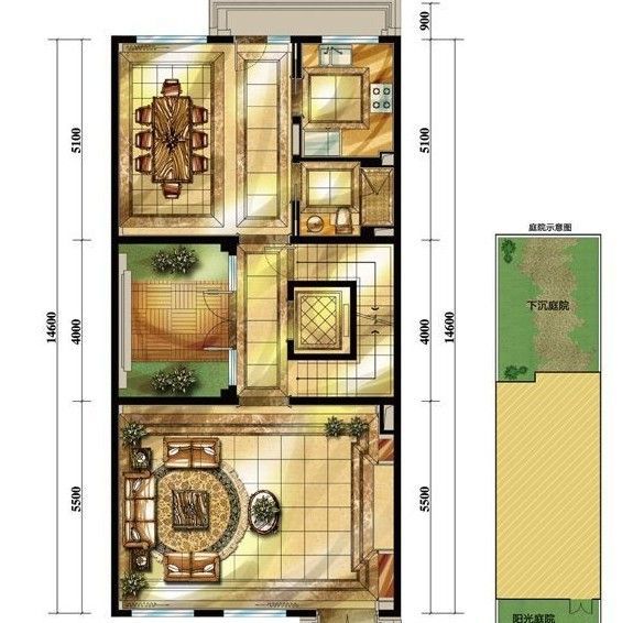 中海九号公馆-三居室-154平米-装修设计