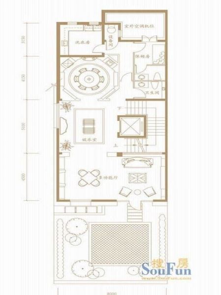 融科·千章墅-别墅-250平米-装修设计