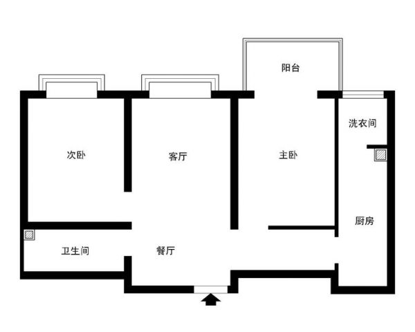 领秀慧谷-二居室-89.49平米-装修设计
