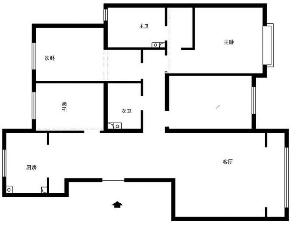 月季园东里-三居室-126平米-装修设计