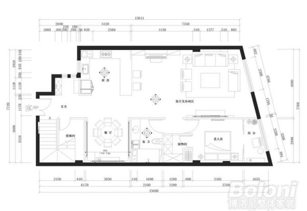 首开铂郡-四居室-234平米-装修设计