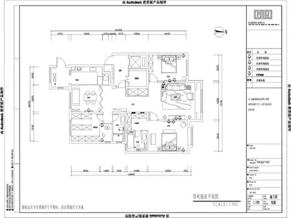 远洋东方公馆-三居室-190平米-装修设计