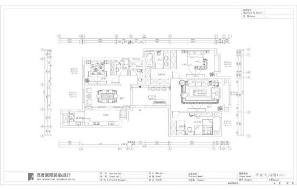 远洋东方公馆-三居室-140平米-装修设计