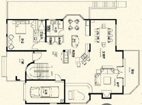 棋盘山一号-别墅-485平米-装修设计