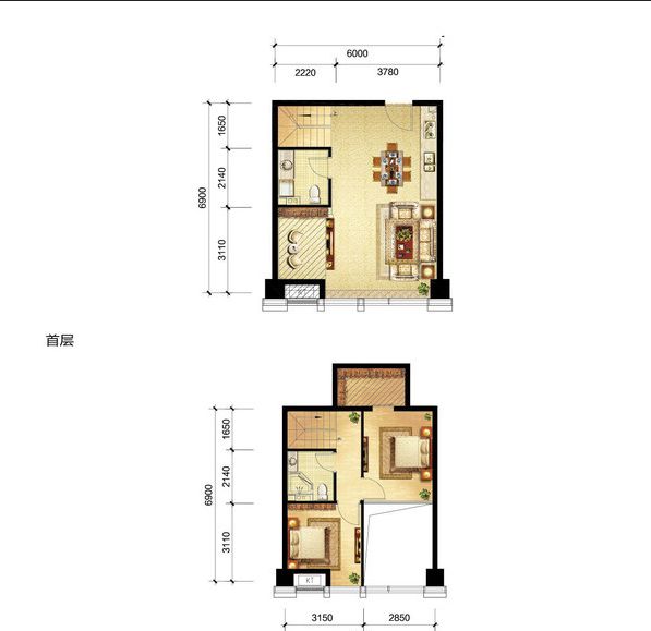 泰禾·1号街区-二居室-52平米-装修设计