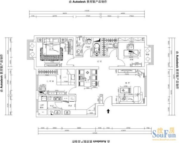 朝阳旺角-一居室-118平米-装修设计