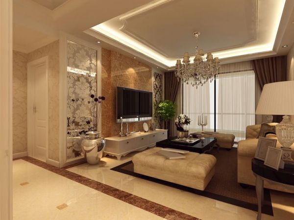 北京华侨城-三居室-169平米-装修设计