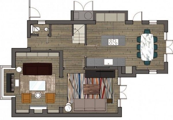 这间Hampstead住宅位于伦敦，由设计工作室TG Studio在一所旧宅上改建而来，项目于2012年完工