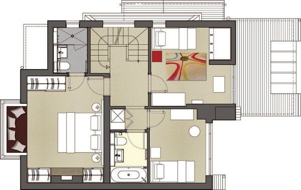 这间Hampstead住宅位于伦敦，由设计工作室TG Studio在一所旧宅上改建而来，项目于2012年完工