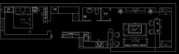 小黄庄居民楼-一居室-55平米-装修设计
