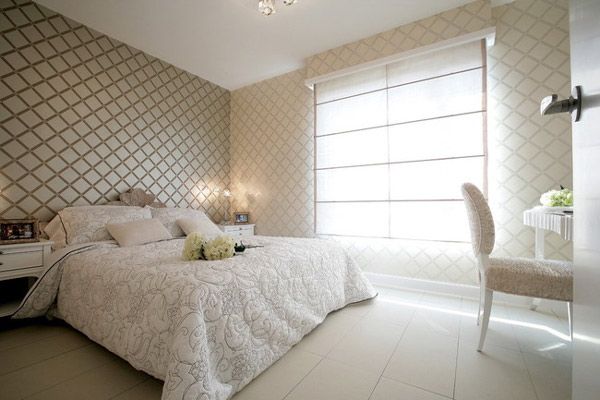 浪漫温馨的卧室环境，既淡雅又显得清新高贵。
