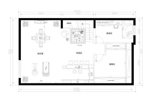 永定河孔雀城铂宫-五居室-380平米-装修设计