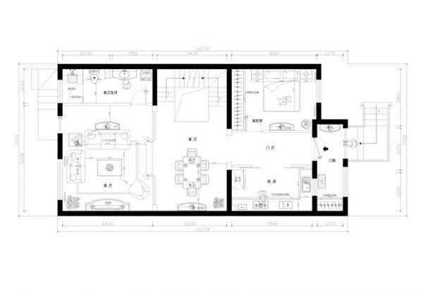 永定河孔雀城铂宫-五居室-380平米-装修设计