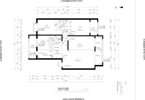 空军指挥学院家属区-二居室-120平米-装修设计