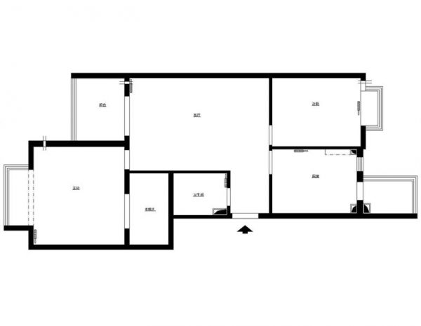 团结湖北五条-二居室-110平米-装修设计