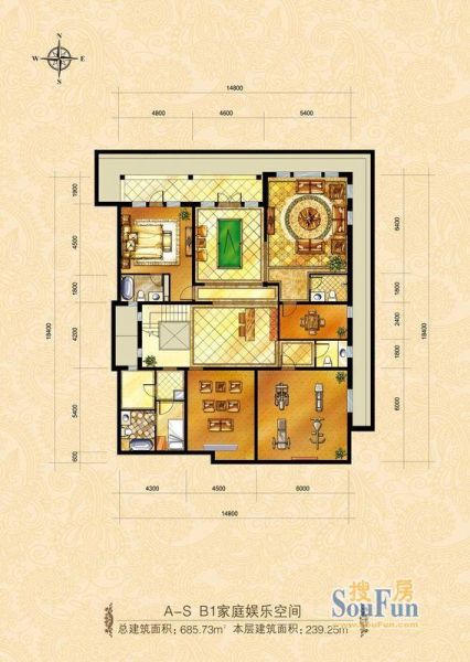 中海尚湖世家-别墅-350平米-装修设计