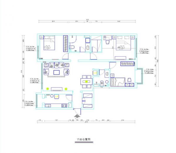 团结湖三条小区-三居室-76平米-装修设计