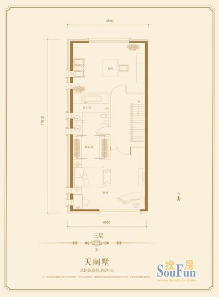 华贸城·香榭VILLA-二居室-247平米-装修设计