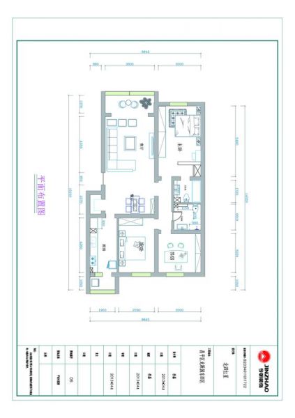 龙跃苑三区-三居室-110平米-装修设计
