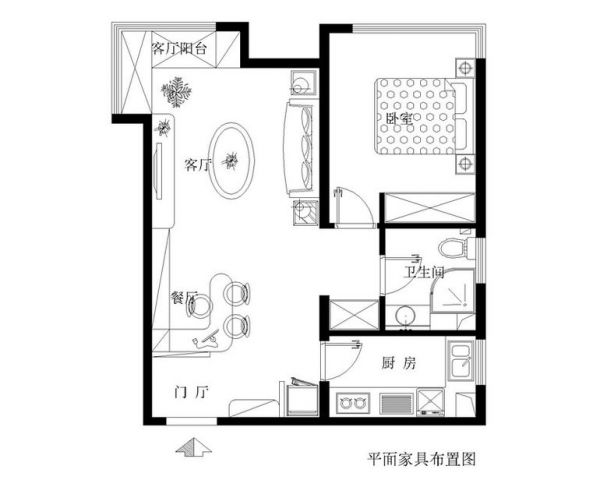 保利·罗兰香谷-一居室-60平米-装修设计