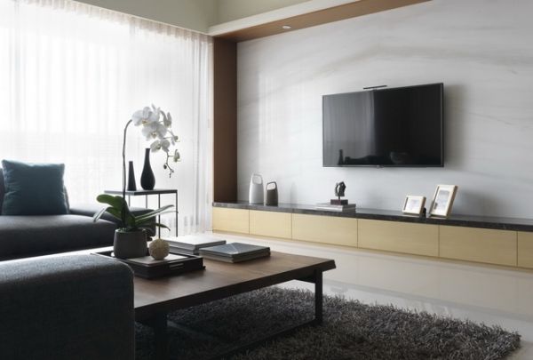 这套现代简约风格的四室两厅试着贴近使用者的习惯，以乾淨清新的手法让空间展现最佳质感。