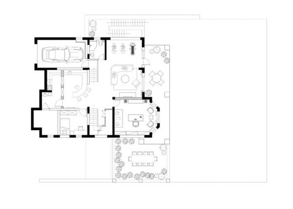 蓝岸丽舍-五居室-450平米-装修设计