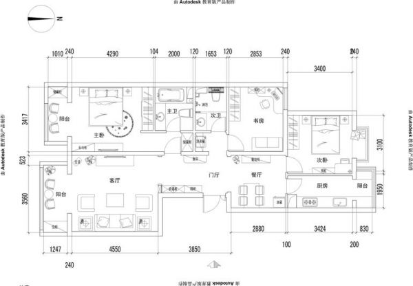 碧桂园温泉小区-三居室-121.8平米-装修设计