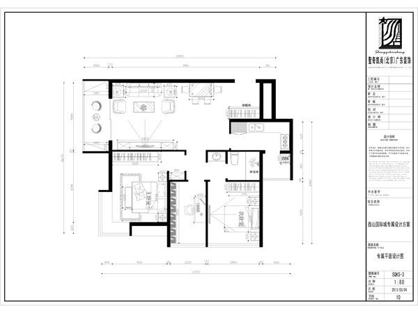 西山国际城-四居室-110平米-装修设计