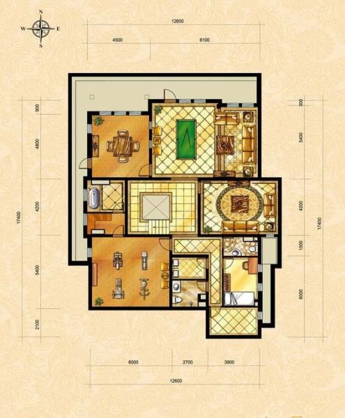 中海尚湖世家-一居室-253.14平米-装修设计