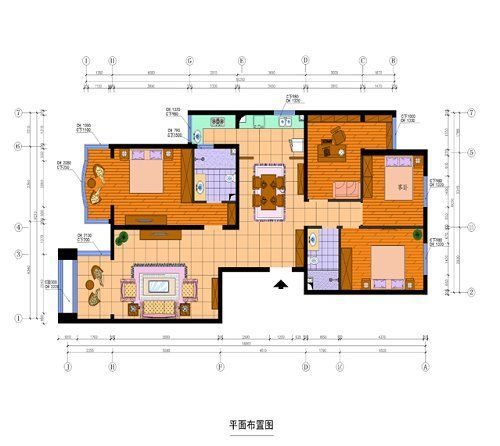 科兴家园-三居室-125平米-装修设计