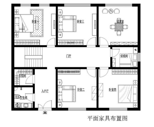 香河孔雀城-六居室-235平米-装修设计