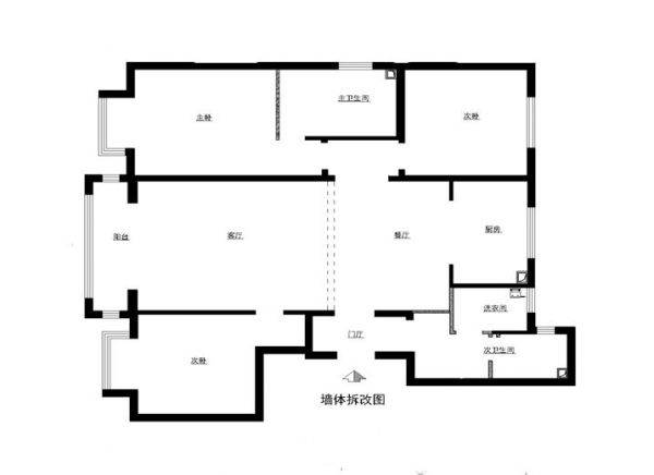 中信府·世家-三居室-170平米-装修设计