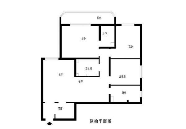 岳峰园-二居室-120平米-装修设计