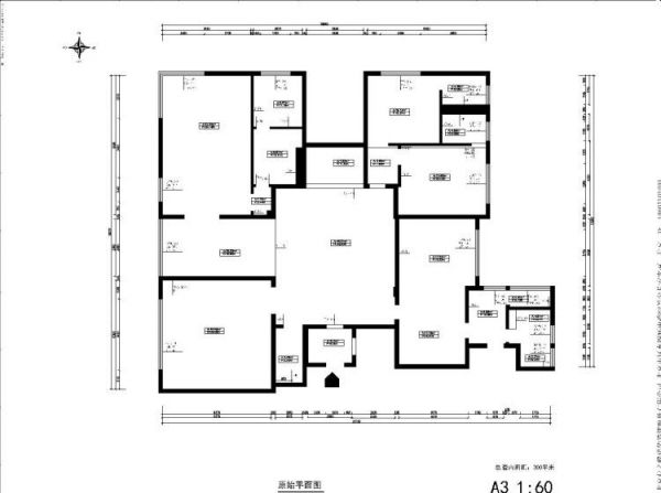 珠江摩尔公元-五居室-360平米-装修设计
