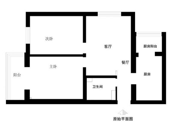 广外红居街-二居室-70平米-装修设计