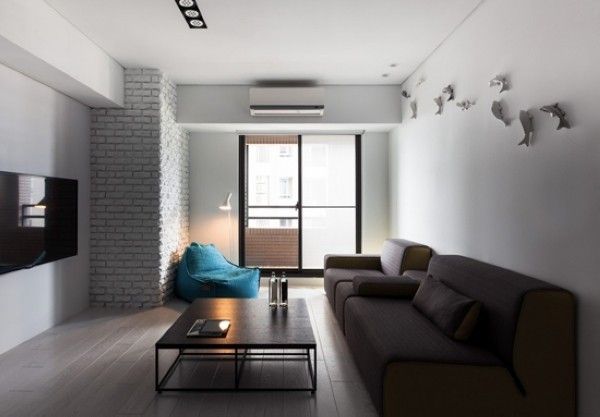 简单空间简单美 素色紧凑型公寓设计