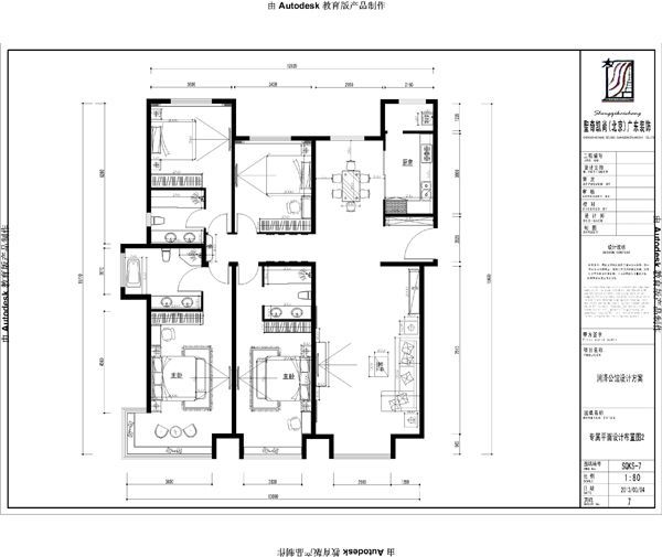 润泽公馆-四居室-213平米-装修设计
