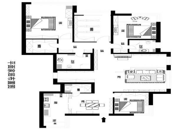凤凰城二期-四居室-227.33平米-装修设计