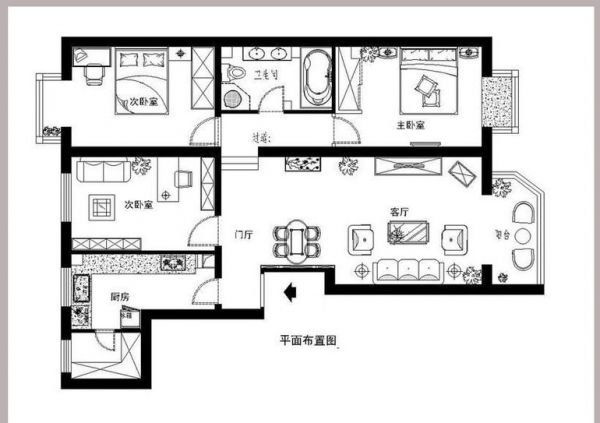 北京半岛-四居室-256平米-装修设计